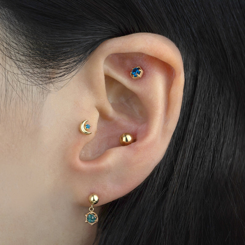 Rough Diamond Moon Piercing