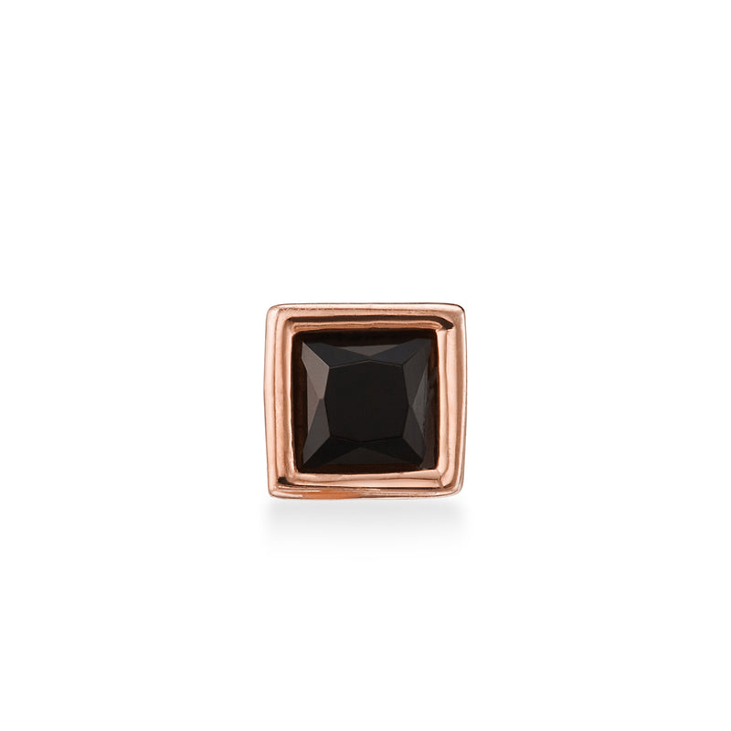 Square Black Diamond Piercing
